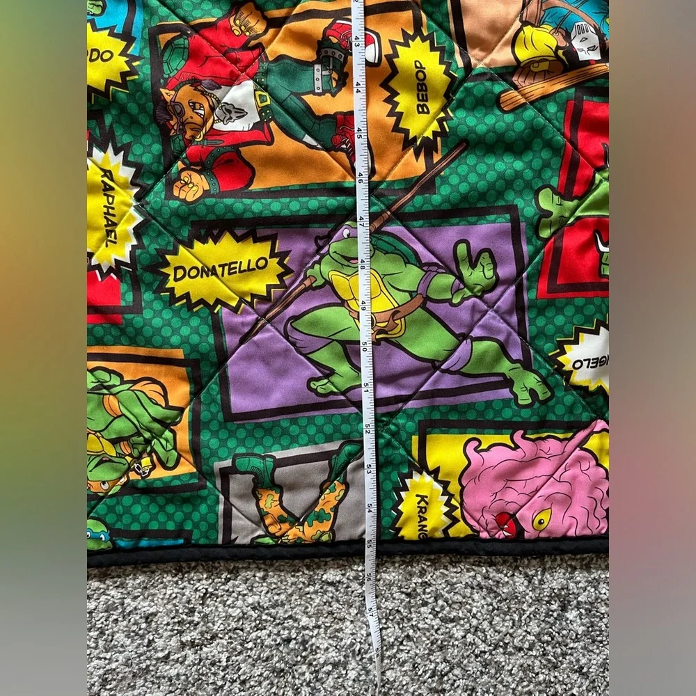 Nickelodeon TMNT Teenage Mutant Ninja Turtles Quilted Reversible Throw Blanket